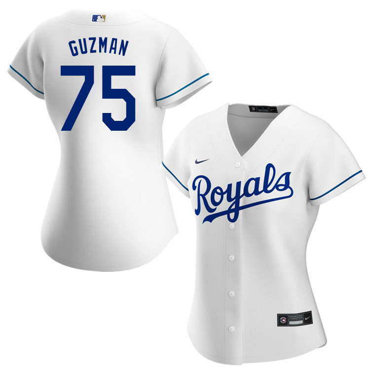 Nike Women #75 Jeison Guzman Kansas City Royals Baseball Jerseys Sale-White